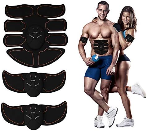 Eight Pack ABS Abdominal Trainer, Portable EMS Muscle Toner, Smart Fitness Mobile-Gym Fat Burning Slim Equipment for Men and Women