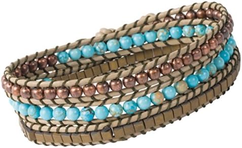 Solid Oak, Turquoise Bracelet Making Kit