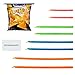 Chip Clips Plastic Bag Sealer Sticks by Kitchen Gadgets - 8 Pack, 4 sizes - Super Easy - Fold the Top of a Bag and Slide On a Bag Sealer Stick - Keeps Food Fresh - Thin, Compact, Reusable, Durable