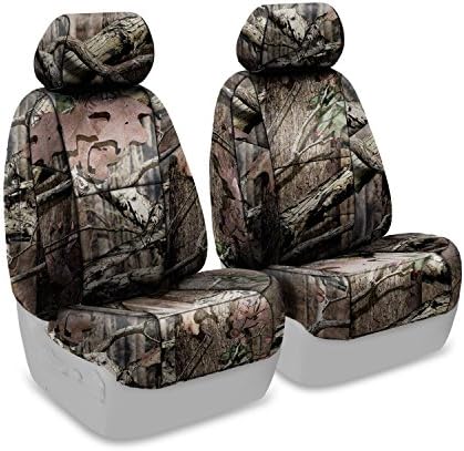 Coverking Custom Fit Front 50/50 Bucket Seat Cover for Select Jeep Liberty Models - Neoprene (Mossy Oak Break Up Infinity Camo Solid)
