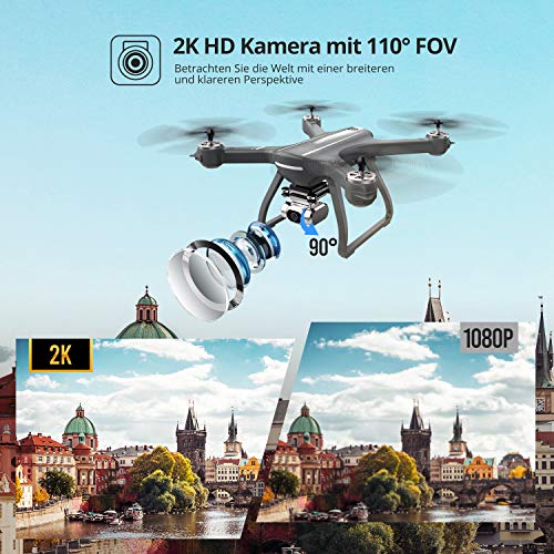 Eanling-GPS-Drohne-HS700D-mit-2K-Kamera5G-WLAN-Live-UebertragungAutomatische-RueckkehrFollow-MeRC-Quadrocopter-ferngesteuert-mit-Lange-Flugzeitbrushless-Motor-live-Video-fuer-Anfaenger-und-Experte