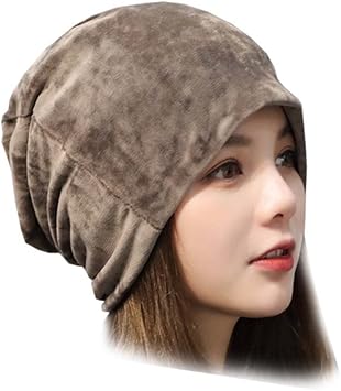 Amazon Co Jp ニット帽 レディース メンズ ベルベット調 ストレッチベロア ライドブラウン Cap C04 スポーツ アウトドア