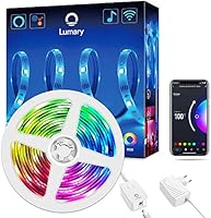 Lumary Ruban LED WiFi 5M 5050 RGB Bandeau LED, 16 Millions de Couleurs Bande LED, Sync avec Musique, Travail avec Alexa...
