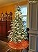 ShinyBeauty Sequin Tree Skirt Christmas 36Inch-Orange-Tree Skirt Dress for Christmas Decoration-0913E
