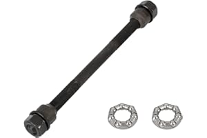 X AUTOHAUX 1 Set 9.5mm Bike Rear Solid Axle with 6mm Ball Bearings for Road Bicycle