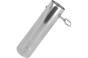 Stovepipe with Damper 2.36inch/6cm Stainless Steel Tent Stove Chimney Pipe Smoke Exhaust Chimney Flue,Durable Stainless Steel