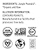 Essential Living Foods Organic Jungle Peanuts, Heirloom, Protein Rich, Vegan, Superfood, Non-GMO, Gluten-Free, Kosher, 6 Ounce Resealable Bag