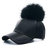 Faux Leather Baseball Cap Outdoor Sports Hats Caps for Women and Men