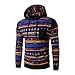 Yayu Men Slim Fit Ethnic Style Pullover Hoodie Sweatshirt Outwear