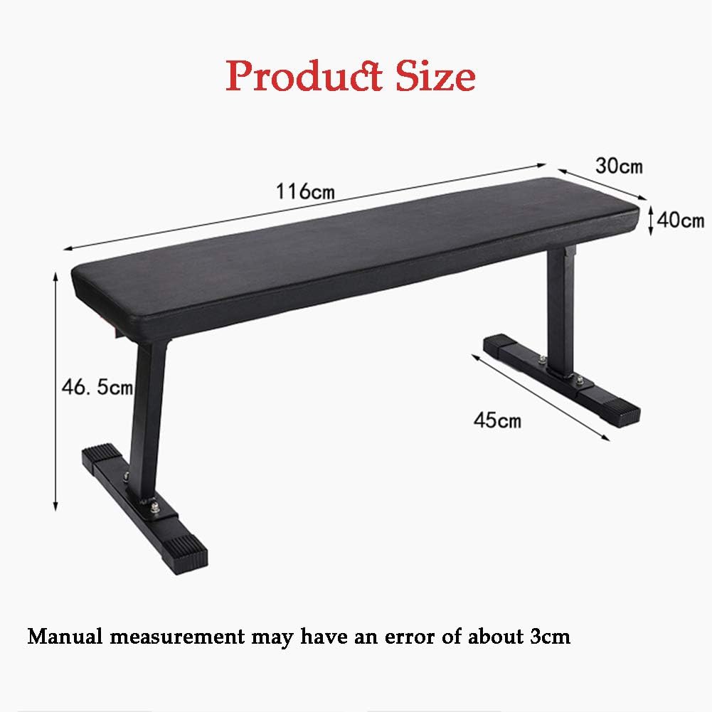 ZQQ Flat Weight Bench, Foldable Capacity Weight Bench - Workout Utility Bench Capacity Sit Up Bench Weight Training and Abdominal Training Folding Bench: Sports & Outdoors