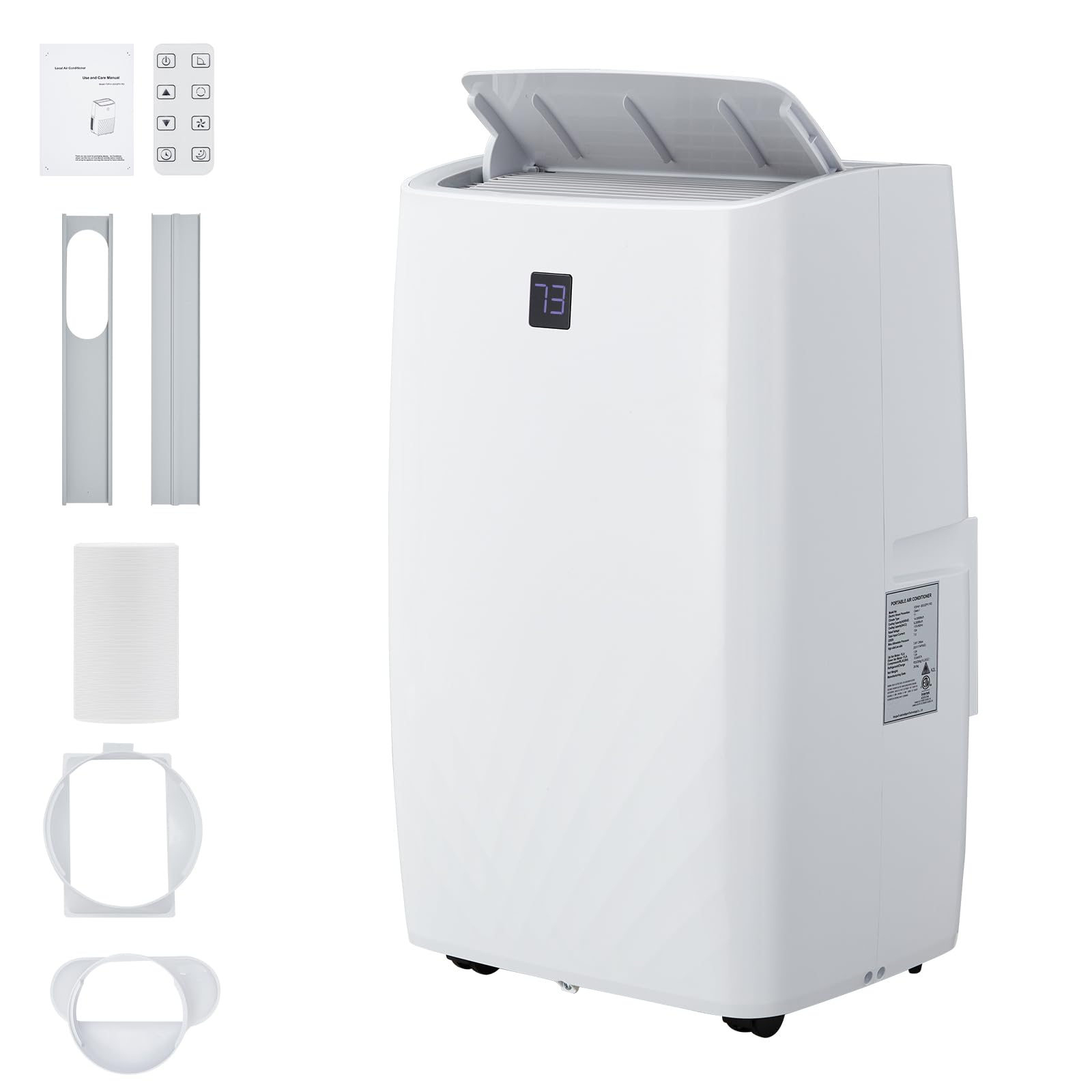 Photo 1 of 12000 Btu Portable Air Conditioner, Remote Control AC for Room Up to 450 Sq. Ft, 3 IN 1 AC Unit, Dehumidifier & Fan with Digital Display, Smart Sleep Mode