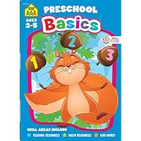 School Zone - Preschool Basics Workbook - 64 Pages, Ages 3 to 5, Colors, Numbers, Counting, Matching, Classifying, Beginning Sounds, and More (School Zone Basics Workbook Series)