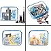 ANRUI Makeup Bags Clear Cosmetic Bag for Women Small Makeup Pouch forTravel Toiletries Organizer Bags Waterproof Travel Liquids Storage Bags, 2. Blue, pkg of 3