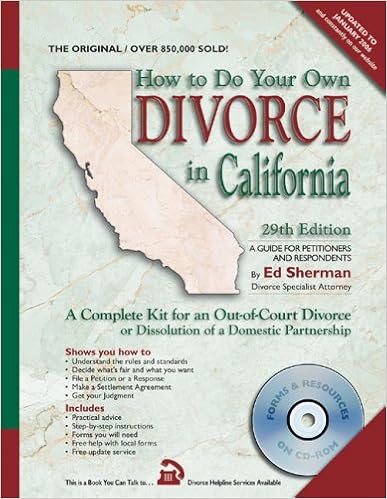 How to Do Your Own Divorce in California (29th Edition): A Complete Kit for an Out-of-Court Divorce or Dissolution of a Domestic Partnership (How to Do Your Own Divorce in California) How to Do Your Own Divorce in California (29th Edition): A Complete Kit for an Out-of-Court Divorce or Dissolution of a Domestic Partnership (How to Do Your Own Divorce in California)
