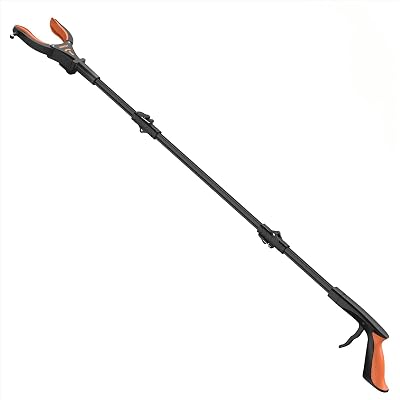 Kekoy Extendable Grabber Reacher Tool with Headlight 32 Inch Folding