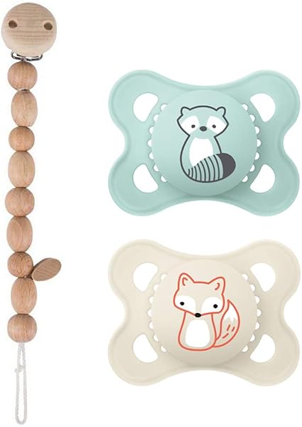 Mam Tetine En Silicone Skin Soft Lot De 2 0 6 Vert Clair Neutre Avec Ster Ilisi Ertra Port Boite 1 X Heimess Attache Sucette En Bois Perles Vert Clair Naturel Amazon Fr Bebes Puericulture