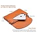 befen Full Grain Leather Wristlet Clutch Crossbody Phone Wallet, Mini Cross Body Purse with Shoulder Strap/Wrist Strap/Card Slots - Cognac Brown
