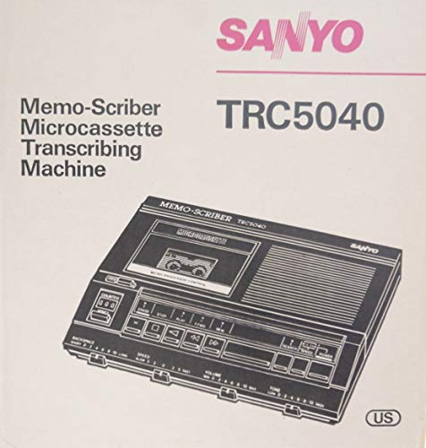 image for Sanyo TRC 5040 Memoscriber Microcassette Transcriber W/Foot Switch, Ac