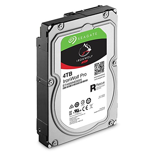 Seagate IronWolf Pro 4TB NAS Internal Hard Drive HDD – 3.5 Inch SATA 6Gb/s 7200 RPM 128MB Cache ...