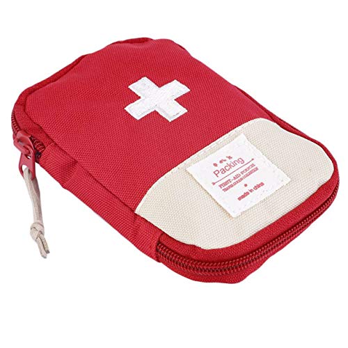 Quanna Durable Outdoor Camping Home Survival Portable Striking Cross Symbol First Aid Kit Bag Case Easy-Carrying Convenient Handle