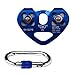 pasway Tandem Speed Dual Pulley Zip Line Trolley 30KN with Climbing Mountaineering Buckle Carabiner (B - Blue)