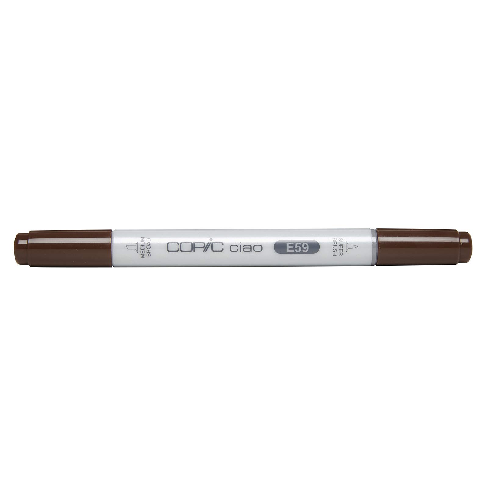 COPIC Ciao Coloured Marker Pen - (E-59) Walnut, For Art & Crafts, Colouring, Graphics, Highlighter, Design, Anime, Professional & Beginners, Art Supplies & Colouring Books