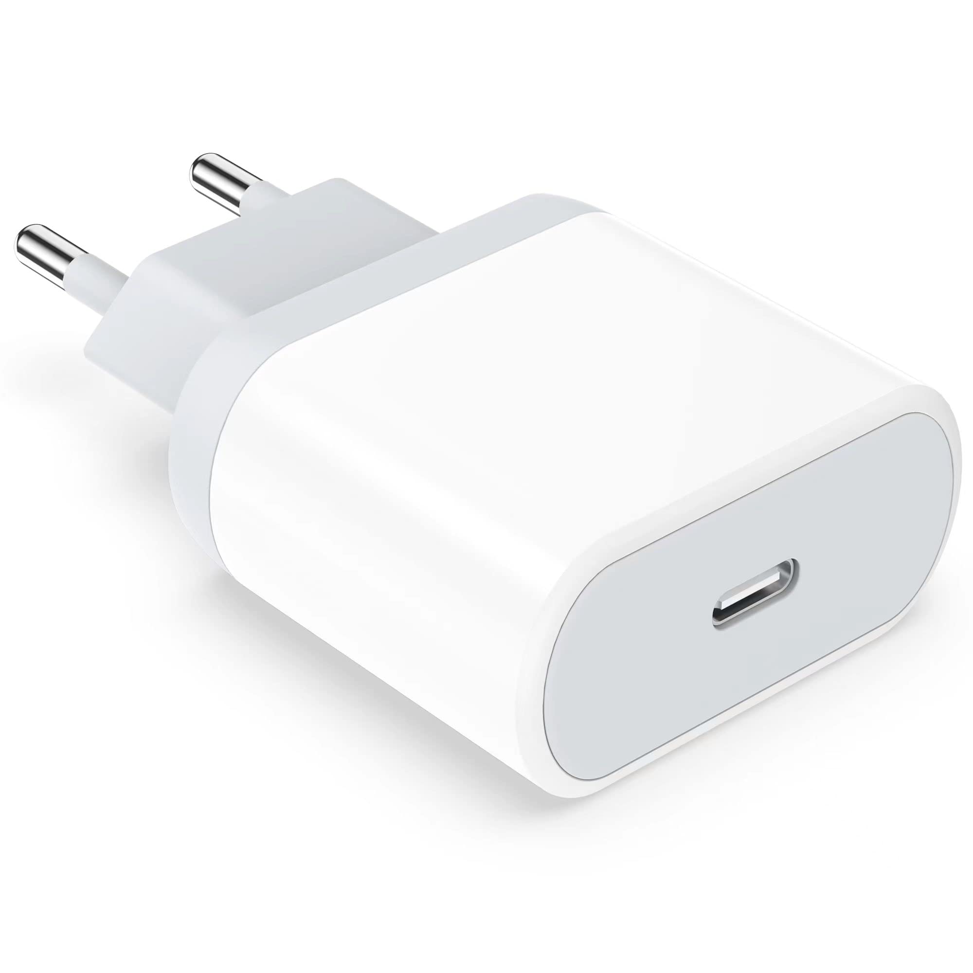 Anigaduo 20W USB C Fast European Plug Adapter for iPhone 16/16 Pro/16 Pro Max/16 Plus/15/14/13/12/11, USBC Charger Cube Travel Charging Power Block for Europe EU Euro Spain Italy France Germany