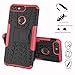 Honor 7c / Nova 2 Lite / Y7 Prime 2018 case,LiuShan Shockproof Heavy Duty Combo Hybrid Rugged Dual Layer Grip Cover with Kickstand For Huawei Honor 7c / Nova 2 Lite / Y7 Prime 2018 Smartphone,Rose Red