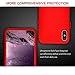 iPhone X Case, iPhone 10 Case, VANSIN 360 Full Body Protection Hard Slim Case Coated Non Slip Matte Surface with Tempered Glass Screen Protector for Apple iPhone X (2017) - Red