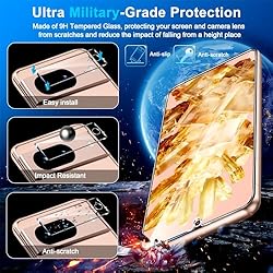 [3+3 Pack] Tempered Glass Screen Protector for