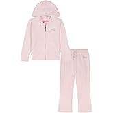 Juicy Couture girls 2 Pc Velour Pant Set