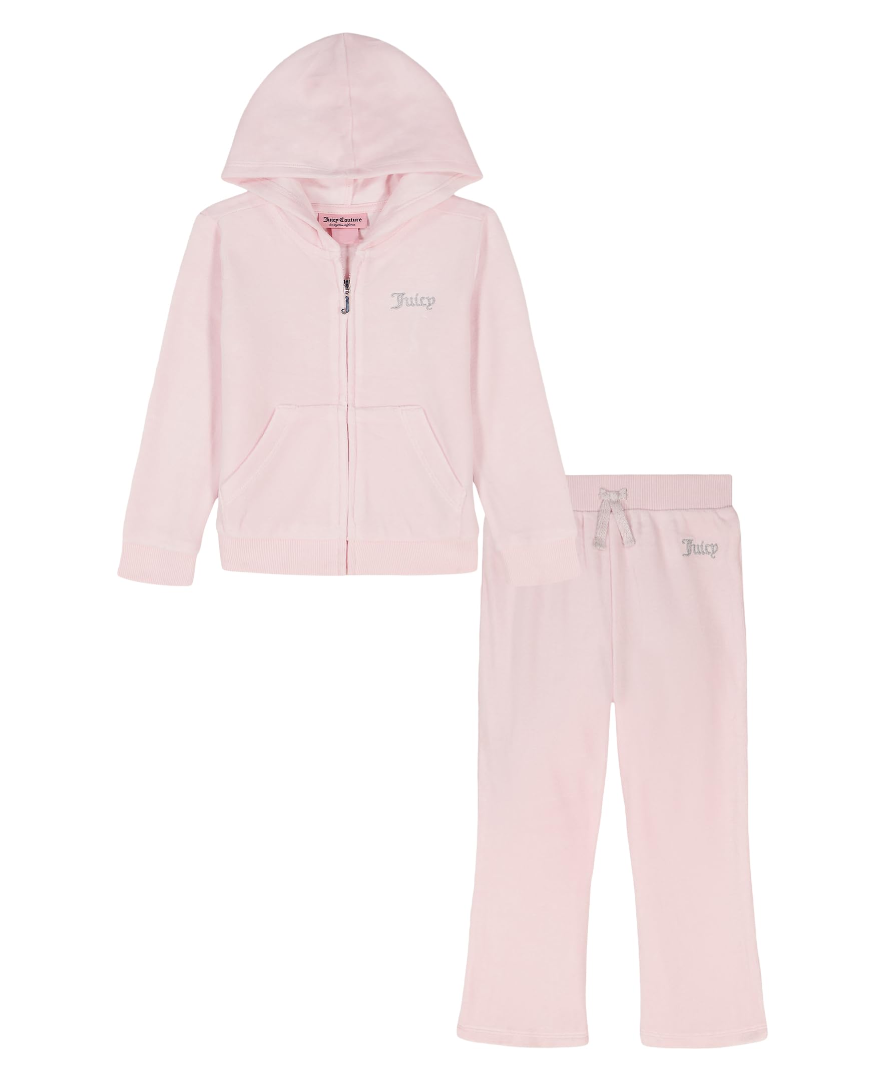 JUICY COUTURE 2 PC VELOUR PANT SET