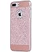 iPhone 7 Plus Case, Moleboxes iPhone 7 Plus Shinning Protective Hybrid Bumper Crystal Rhinestone Sparkle Bling Glitter Hard Diamond Case Cover Shell for 5.5 inches Apple iPhone 7 Plus (Rose Gold)