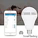 Huamai Bluetooth Speaker Bulb, 2nd Generation LED Light Bulb with Bluetooth Speaker, 8W E26 Dimmable RGB+White Color Smart Music LED Bulb Light