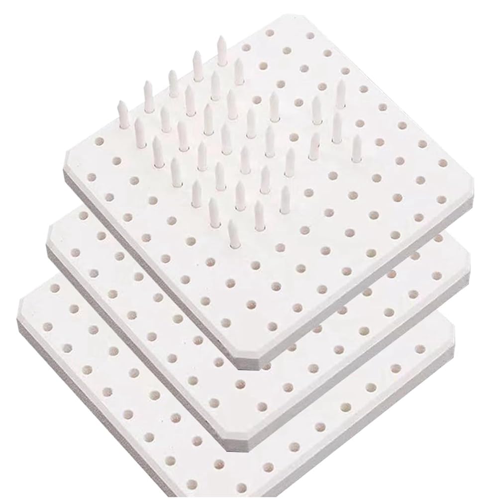 Hopbucan Kiln Stilts Support Nails Pottery Firing Mat High Temperatures Kiln Tools Clay Parts (3 Pack)