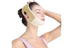 ROWMATE Double Chin Eliminator - V Line Lifting Mask with Chin Strap for Double Chin for Women -Face Lift, Prevent Sagging, V Shaped Slimmer - Innovative Lifting Tech (complexion)