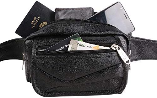 Indigo Bag Faux Leather Fanny Bag Waist Pouch for Travelling