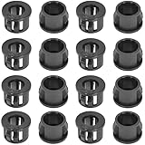 Fielect 20Pcs Cable Snap Bushing 1/2" 13mm Black