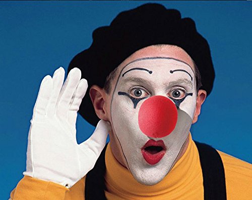 Dealglad 100 Pcs/Lot Novelty Sponge Ball Red Clown Magic Nose for Halloween Party Masquerade Costume Ball