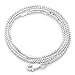 1.7mm Solid 925 Sterling Silver Box Chain Italian Crafted Necklace
