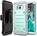 Samsung Galaxy S8 Case, E LV Belt Swivel Clip - Dual Layer Armor Holster Defender Full Body Protective Case Cover for Samsung Galaxy S8 - [MINT/GREY]