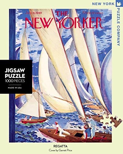 New York Puzzle Company New Yorker Regatta 1000 Piece Jigsaw Puzzle