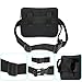 Ibagbar Small Fashion Multifunction Vintage Canvas Waist Bag Fanny Pack Running Pack Outdoor Bag Sporting Bag Cycling Leisure Bag with Detachable Belt for Men and Women Black