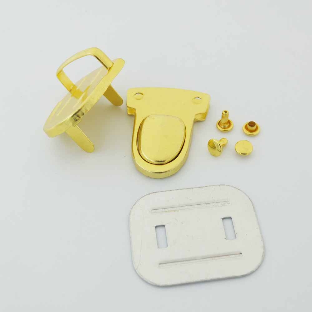 8 Pcs 30mm x 40mm Closure Catch Tuck Lock for Leather Bag Case Clasp Handbag Purse (Gold)