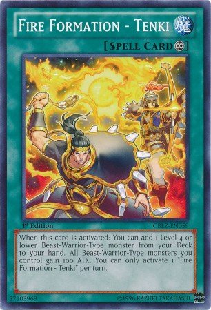 Yu-Gi-Oh! - Fire Formation - Tenki (CBLZ-EN059) - Cosmo Blazer - 1st Edition - Common
