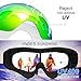 ELECOOL Ski Goggles 2 Packs with Wind Dust UV 400 Protection for Teens Kids Adults