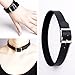Tpocean 12PCS Women Leather Printed Flower Embroidery Choker Necklace Jewelry Collar Choker Set