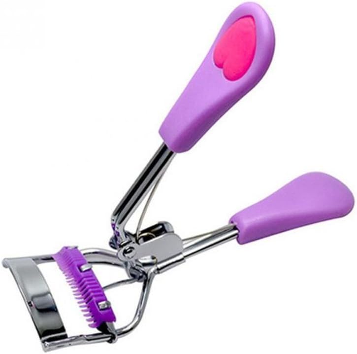 Eyelashes Curlers Nature Curl Steel False Eyelashes Women Pro Handle Eye Lashes Curling Clip Eyelash Cosmetic Makeup Tools Accessories For Women (Purple)