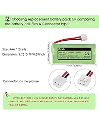 iMah Ryme B2 BT184342 BT284342 2,4 V 600 mAh 1,44 Wh Ni MH, batería para teléfono inalámbrico 2   unidades