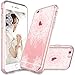 MASCHERI XMS419 Zen Series Scratch Resistant, Henna Mandala Floral Lace Design TPU Bumper Clear Back Panel Hybrid Protective Case Cover for Apple iPhone 6/iPhone 6S - Clear